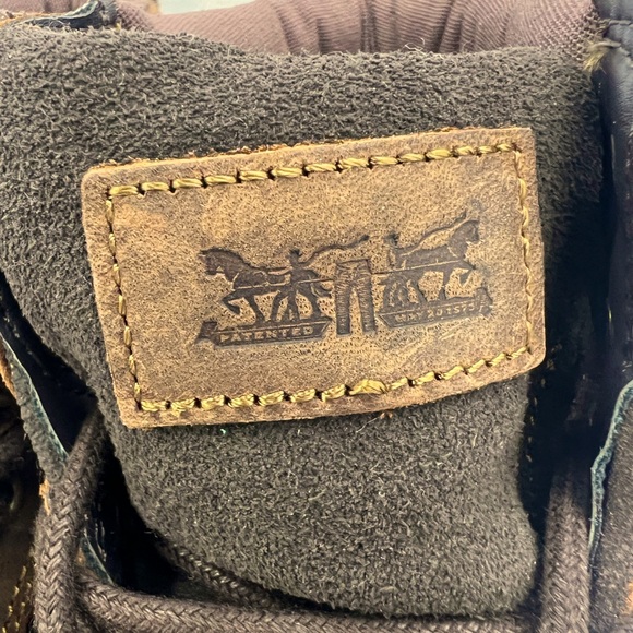 LEVIS, DAWSON TUMBLED UPPER LEATHER BOOTS, TWO TONE BROWN COLOR, MEN’S SIZE 9.5 - Picture 12 of 16